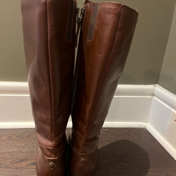 JOHNSTON & MURPHY TALL LEATHER BOOTS SIZE 9 - Picture 5 of 8